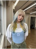 ネビージュ[表参道駅/青山/ケアブリーチ/ダブルカラー]