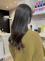 キャアリー(Caary)&nbsp;福山美容室caary ゆるふわロング韓国風サイドバング20代30代