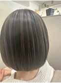 パラパラハイライト×ぷつっとボブ