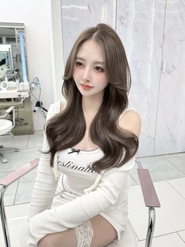 コア 銀座(COA) ロングレイヤー/オリーブカラー/似合わせカット/イメチェン