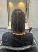 タッセルボブ×オリーブグレージュ
