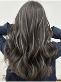 韓国ヘアーハッシュカットレイヤーカットハイライトカラー