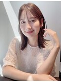 30代ヘア◎ストレートくびれミディアム*顔周りカット*髪質改善