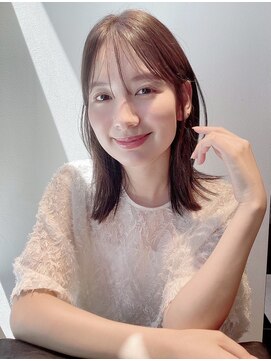 ケーツー エソラ池袋店(K-two) 30代ヘア◎ストレートくびれミディアム*顔周りカット*髪質改善