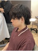 MEN’S HAIR/サーフカール/刈り上げセンターパート/船橋