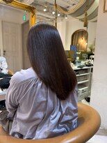 ロンドアベニール 北千住(Lond avenir)&nbsp;暗めカラー/ボブ顔周り/前髪/レイヤー/髪質改善/縮毛矯正/北千住