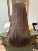 ロング　髪質改善　美髪ストレート　