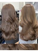ブリーチなしダブルカラーで作るベージュ/ブラウン♪
