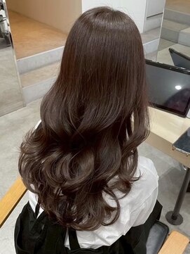 ソヨン 栄店(SOYON) 似合わせカット/ダークアッシュ/大人ガーリー/脱白髪染め/くせ毛