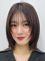 アイトーキョーエス 渋谷(AI TOKYO S) レイヤーボブ/オリーブベージュ/結べるボブ