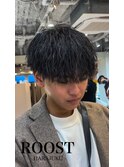 MEN’S HAIR/波巻ツイストスパイラル/フェザーパーマ/眉毛/原宿