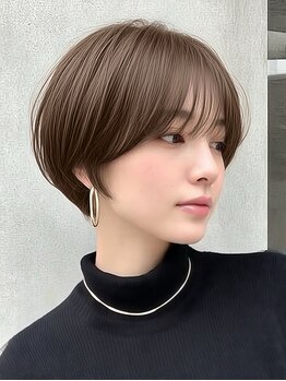 ジゼル 博多筑紫口店(GiseL)の写真/《博多駅徒歩3分》ご自宅のセットも簡単な扱いやすいレイヤーカット/ショートヘアが口コミ高評価の美容院