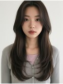 フェザーショートクロップスタイルコンマバングメンズカット坊主