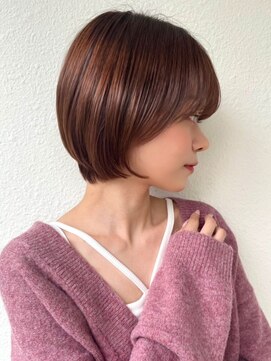 カバーヘア ブリス 戸田公園西口店(COVER HAIR bliss) 丸みショートボブ/ココアベージュ/小顔/似合わせカットp戸田公園