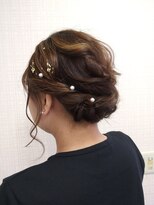 サロン ド オリーブ 【結婚式お呼ばれスタイル】シニョンアップスタイル