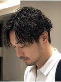 爽やか系ショートスパイラルパーマ
