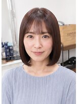 ヘアアトリエ ナイン 岡部店(hair atelier nine)&nbsp;ダークパープル/ナチュラルショート/夏のヘアアレンジ/福島市