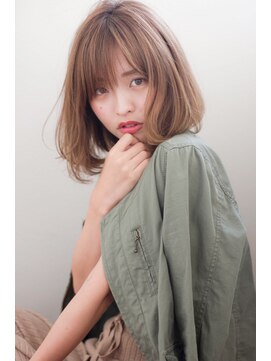 マリアバイアフロート(Maria by AFLOAT) 【添田】3Dカラー 斜めバングなミニマムボブふわミディ