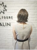 切りっぱなしボブ 波ウェーブ