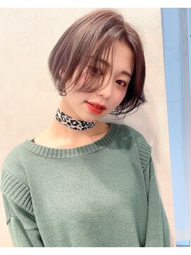 シャンドゥール 栄店(CHANDEUR) 大人可愛いショートナチュラル前髪なし黒髪暗髪ブラウン♪