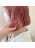 タンバリモリ☆大人かわいいぱつっとボブ×ラベンダーピンク