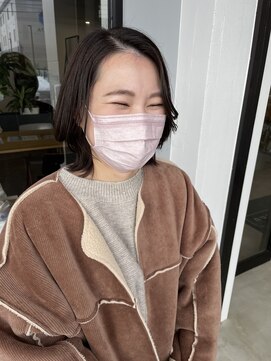 ナンバー(number+) 20代30代ナチュラルくびれボブ外ハネレイヤー