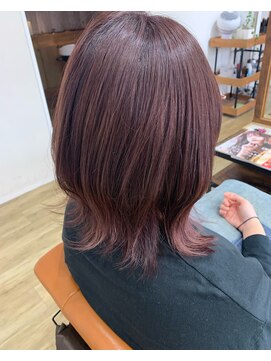 ルーフ ヘア アンド リラクション(RooF Hair and Relaxation) パープルピンクカラー