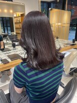 ヘアサロン ガリカ 表参道(hair salon Gallica) 【mami】大人暗髪ラベンダーグレーブリーチなし/地毛風カラー