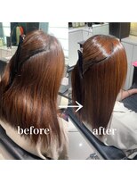 【栗原style】最小限のダメージで抑えた縮毛矯正　酸性縮毛矯正