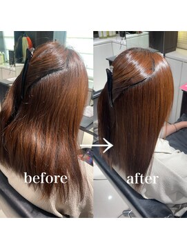 フォルテ ギンザ(FORTE GINZA) 【栗原style】最小限のダメージで抑えた縮毛矯正 酸性縮毛矯正