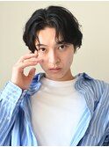 メンズ/MEN'S/センターパート/ニュアンスパーマ/マッシュ/渋谷