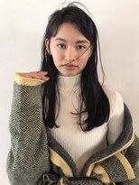 コス(kos) 大人可愛い/レイヤーロング/グレーベージュ/前髪パーマ/二子玉川