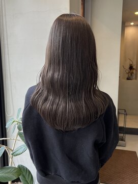 ヘアー アイス ルーチェ(HAIR ICI LUCE) ブリーチなしカラーグレージュ透明感カラー/今枝