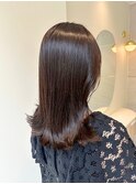 デザインカラーレイヤーカットウェットヘアくびれレイヤー