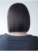 透明感抜群のアッシュグレー×インナーカラー