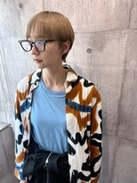 ヘアーサロン 6(hair salon)&nbsp;ハイトーンベージュ×マッシュショート