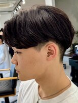 フゥ 宇都宮(FeU)&nbsp;波巻きパーマメンズパーマメンズヘアツーブロックツイストパーマ