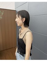 カンゴールサロン 郡山ノース(KANGOL)&nbsp;#ぷつっとミニボブ#暗めグレージュ