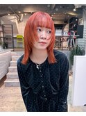 レイヤーカット オレンジカラー