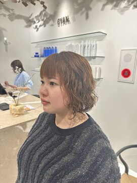 シアン 大須店(CYAN.) 脱縮毛矯正!癖を活かしたボブパーマ