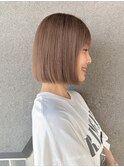 美髪イメチェンくびレイヤーミディアムワイドバングヘア