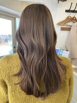 アミュレ(Amule)&nbsp;大人かわいいハニーベージュ美シルエットゆる巻きロング世田谷