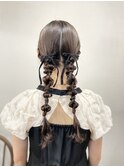 ツイン編み下ろし