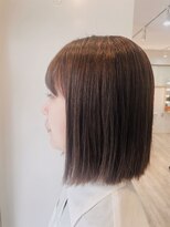 ムル 大倉山(muru)&nbsp;ベージュカラー×ストレートボブ