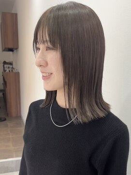 ソソ(soso.) 【ブリーチ無しWカラー】オリーブグレージュ