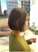 ナチュラル×コンパクトボブ【チェリーブラウン】