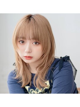 モンド ヘアクリエーション 和田店(monde hair creation) 【monde】レイヤーカット×ミルクティーベージュ