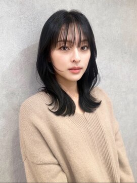 ロンド ルージュ 銀座店(Lond rouge) 簡単スタイリングヘアセンターパートゆるふわロングハイレイヤー