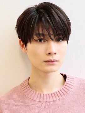 アズ ワン(AS ONE) シースルーマッシュ韓国ヘアカルマパーマ韓国マッシュ黒髪