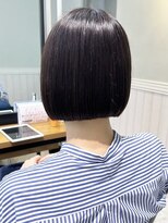 リディー(Lidee)&nbsp;切りっぱなしボブ暗めカラー